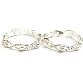 925 Sterling Silver Eye Toe Ring and Mid-Finger Bichhiya: Elegant and Eye-Catching Toe Ring For Women