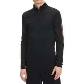 Spyder Menƒ_Ts Novelty Long Sleeve 1/4-Zip Top Blk L
