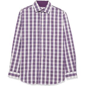 Isaac Mizrahi Boy's Long Sleeve Large Box Pattern Button Down Shirt