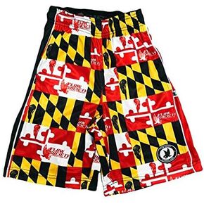 Flow Society Maryland Boys Lacrosse Shorts | Boys LAX Shorts | Lacrosse Shorts for Boys | Kids Athletic Shorts for Boys