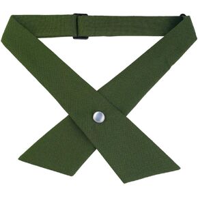 uxcell Men's Adjustable School Uniform Solid Color Button Neck Criss-Cross Bowtie
