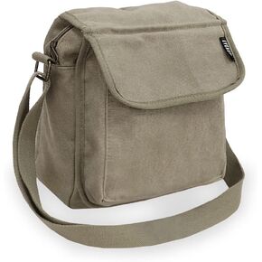 Everest Luggage Canvas Messenger, Olive, Olive, One Size