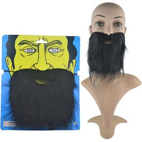 Fake Beards for Adults Kids - Costume Accessories - Beard & Mustache - Fake Mustaches（Black）