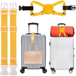 3 Pack Luggage Straps for Suitcases and Add A Bag Luggage Straps for Backpack Straps, Bag Belt Travel Belt for Luggage Buckle Straps Luggage Connector Straps for Suitcases