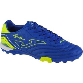 Joma Men's Aguila 22 Turf Low Soccer Cleats, Blue-Yellow, 12 US