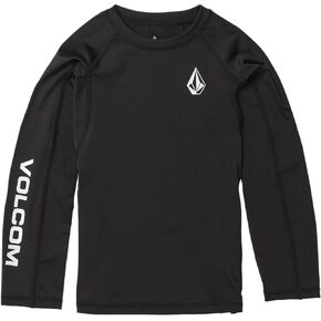 Volcom Boys' Lido Solid Lycra Long Sleeve Rashguard 50+ Uv Protection