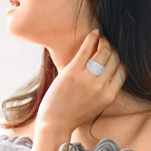 ألماس صديق 3 1/3 قيراط - 4 1/6 قيراط | 925 فضة استرلينية | خاتم ألماس رائع ومعتمد من IGI in Kuwait