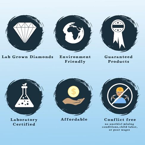 ألماس صديق 3 1/3 قيراط - 4 1/6 قيراط | 925 فضة استرلينية | خاتم ألماس رائع ومعتمد من IGI in Kuwait