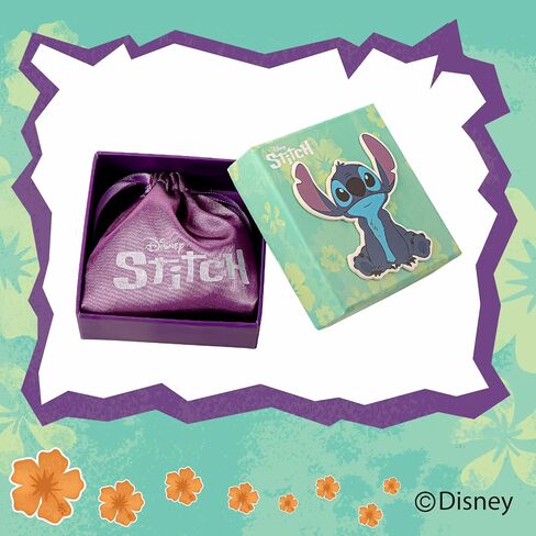 Disney Womens Stitch Sterling Silver Toe Rings Official License, Enamel Stitch Toe Ring with Pink Flower in Saudi Arabia