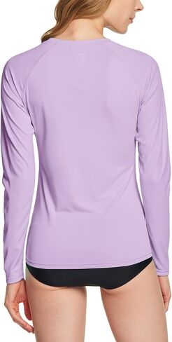ATHLIO 2 Pack Women's Long Sleeve Rashguard Swim Shirts, UPF 50+ UV/Sun Protection Shirts, Cool Dry Summer Water T-Shirt in Kuwait