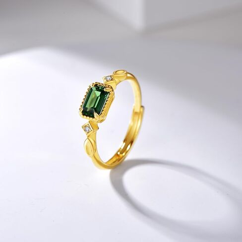 خواتم ذهبية للنساء من الفضة الإسترليني خواتم زركونيا مكعبة قابلة للتعديل خواتم أنيقة لحفلات الزفاف والخطوبة هدية لها in Kuwait