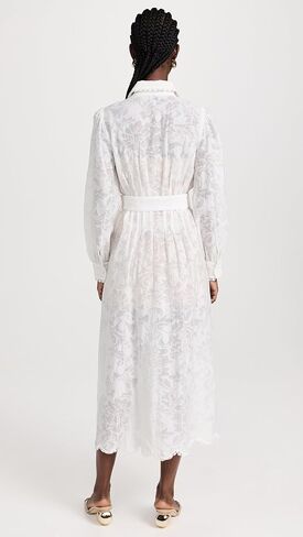 فستان قميص طويل نسائي مع حزام بإبزيم وسهل الانزلاق in Kuwait