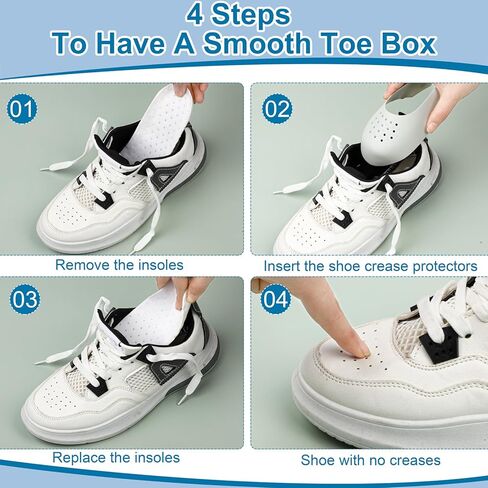 24 Pairs Anti Wrinkle Shoe Crease Protectors Sneaker Shoes Toe Box for Men Women in Kuwait