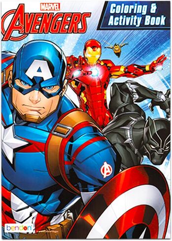 Marvel Tablet Case Avengers School Supplies Bundle ~ Marvel Messenger Bag With Avengers Stickers And Coloring Book (Marvel Sling Bag | Marvel Travel Bag) in Kuwait