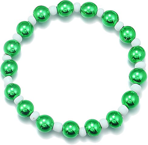 أساور ALoveSoul باللون الأخضر Lucky Clover Charm أساور مطرزة قابلة للتمدد مجوهرات عيد القديس باتريك للنساء والفتيات in Kuwait