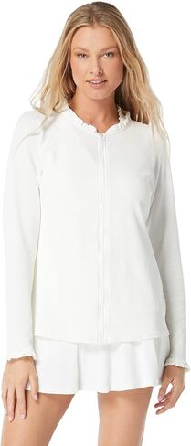 BEACH HOUSE Swim Phoebe Relaxed Fit Ruffled Sun Guard - Long Sleeve UPF 50+ Sun Protection in Kuwait