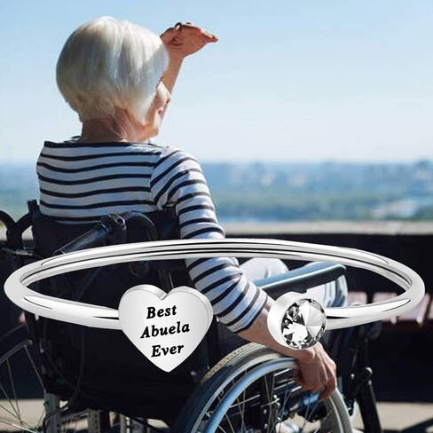 هدية الجدة الإسبانية من BEKECH أفضل سوار من Abuela على الإطلاق هدية عيد الأم لأبويلا من حفيدة الحفيد in Saudi Arabia