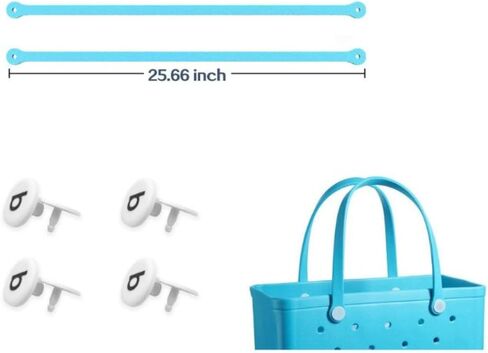 ابيكيت احزمة بديلة لحقيبة المستنقع، مقابض بديلة مع 4 ازرار كبس بديلة لحقيبة الشاطئ المطاطية، حزام بديل لحقيبة الشاطئ من مادة ايفا، مجموعة اصلاح شنطة شاطئ بوج (الافطار في تيفاني) in Kuwait