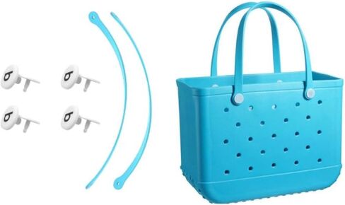 ابيكيت احزمة بديلة لحقيبة المستنقع، مقابض بديلة مع 4 ازرار كبس بديلة لحقيبة الشاطئ المطاطية، حزام بديل لحقيبة الشاطئ من مادة ايفا، مجموعة اصلاح شنطة شاطئ بوج (الافطار في تيفاني) in Kuwait