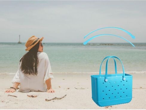 ابيكيت احزمة بديلة لحقيبة المستنقع، مقابض بديلة مع 4 ازرار كبس بديلة لحقيبة الشاطئ المطاطية، حزام بديل لحقيبة الشاطئ من مادة ايفا، مجموعة اصلاح شنطة شاطئ بوج (الافطار في تيفاني) in Kuwait