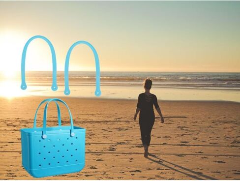 ابيكيت احزمة بديلة لحقيبة المستنقع، مقابض بديلة مع 4 ازرار كبس بديلة لحقيبة الشاطئ المطاطية، حزام بديل لحقيبة الشاطئ من مادة ايفا، مجموعة اصلاح شنطة شاطئ بوج (الافطار في تيفاني) in Kuwait