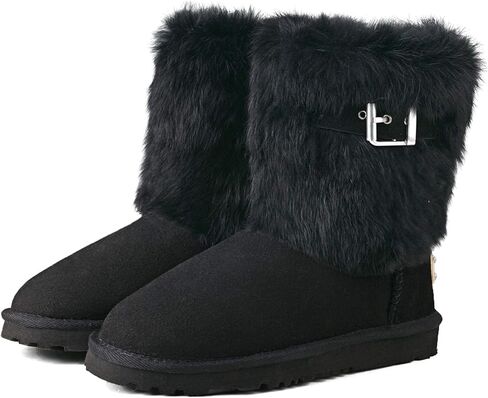 AUSLAND Women's Mid-Calf Sheepskin Short Boots 913030 in Kuwait
