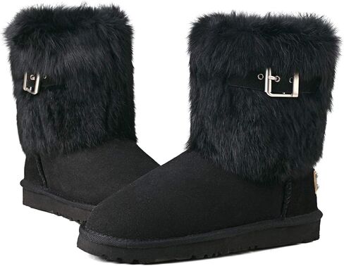 AUSLAND Women's Mid-Calf Sheepskin Short Boots 913030 in Kuwait