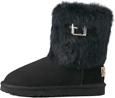 AUSLAND Women's Mid-Calf Sheepskin Short Boots 913030 in Kuwait