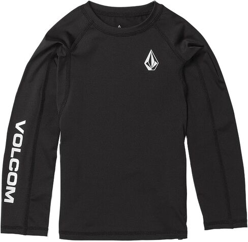 Volcom Boys' Lido Solid Lycra Long Sleeve Rashguard 50+ Uv Protection in Saudi Arabia