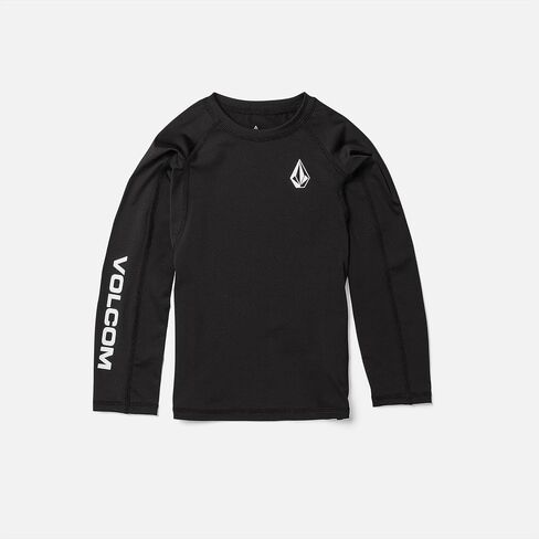 Volcom Boys' Lido Solid Lycra Long Sleeve Rashguard 50+ Uv Protection in Saudi Arabia