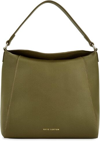 حقيبة يد نسائية من الجلد النباتي متوسط الحجم من كاتي لوكستون هايدي - اخضر زيتوني - 11 × 10.6 × 6.3 انش, اوليف جرين, 11 x 10.6 x 6.3 Inches in Kuwait