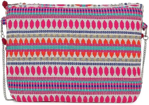 Handcrafted Indian Style Women Hand Bag, Multicolour in Saudi Arabia