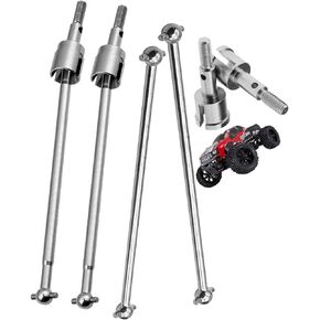 Rc Drive Shaft CVD Axles Upgrades for for Redcat Volcano Epx/PRO,90MM Dogbones 08029 & Stub Wheel Axle 02033 Upgrades Part,(90mm, 8-Pack),Silver