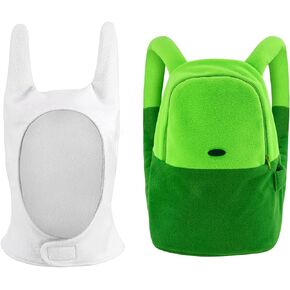 DAZCOS Green Backpack Womens Cosplay Hat Prop for Halloween Costume Accessory