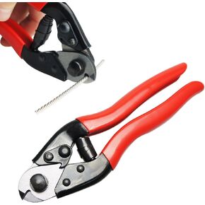 Muzata Cable Cutter Heavy Duty Wire Cutters Stainless Steel Wire Rope Seal Cutter Aircraft Up to 5/32" for Deck Railing Metal Wire Fence Bicycle Housing Brake M015, CT1