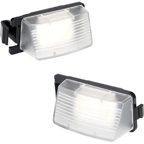 مجموعة مصابيح لوحة ترخيص LED متوافقة مع Nissan 350Z 370Z GT-R Cube Leaf Versa G25 G35 G37 Q40 Q60 6000K أبيض، عبوة من قطعتين in Kuwait