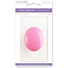 Forever in Time Craft Decor CS001 Clear Acrylic 2.4 x 3.9 Stamp Applicator