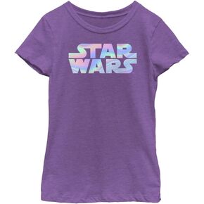 STAR WARS Holographic Girls Short Sleeve Tee Shirt