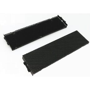 2-Pack HIGH POWER Universal Desktop PC Tower Perforated Mesh Metal 5.25" Optical Drive Bay Cover Plates (2pcs of U5BC)