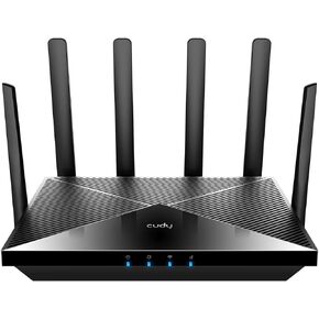 Cudy New 4G LTE Cat 18 WiFi 6 Router, Up to 1.2Gbps 4G LTE Modem, Qualcomm Chipset, 4 x 4 MIMO, AX1800, OpenVPN, Wireguard, Zerotier, Cloudflare, IPv6, Detachable Antennas, Dual SIM, LT18