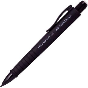 Faber-Castell Poly Matic Mechanical Pencil Automatic 0.5mm - Long Eraser Black