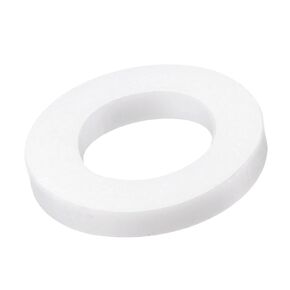 MECCANIXITY PTFE Flat Washers 14mm OD 8mm ID 2mm Thick Flange Gasket, White Pack of 50