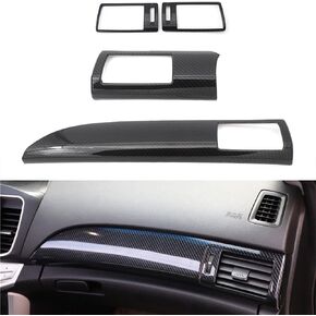 for Honda Accord 2013 2014 2015 2016 2017 Carbon Fiber Color Front Air Condition A/C Outlet Frame Cover Trim 4pcs