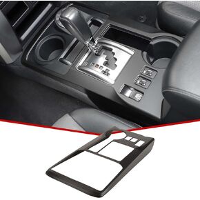 JeCar Gear Shift Panel Cover Interior Decoration Accessories Trim Compatible with Toyota 4Runner 2010-2022, Matte Black