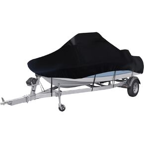 WFLNHB 420D Heavy Duty Center Console T-Top Roof Boat Cover Replacement for Center Console Style Boats with T-Top Roofs