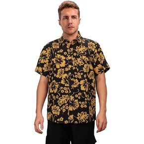 Raoul Duke Cosplay Shirt Adult Men Button Down T-Shirts Hawaiian Flowers Printed Tops Summer Beach Outfits