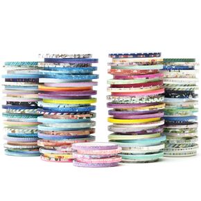 YUBX Exrta Slim Washi Tape Set Random Patterns 80 Rolls+ Bundle Printed Super Skinny Decorative Masking Tape Scrapbook Tape for DIY Craft Art Projects Journal Gift Wrapping