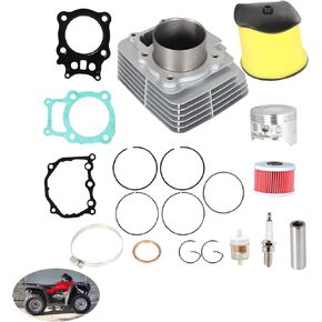 munirater Cylinder Piston Rings Gasket Kit Replacement for Honda Rancher Trx350 TRX 350 Set 2000-2006