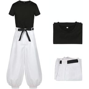 Men Anime Touji Fushiguro Cosplay Costume Short Sleeve Top Pant Outfit Fushiguro Toji Cosplay Suit Halloween Costume