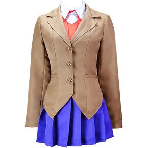 Anime Sayori Yuri Natsuki Monika Cosplay Costume School Uniform Fancy Dress Halloween